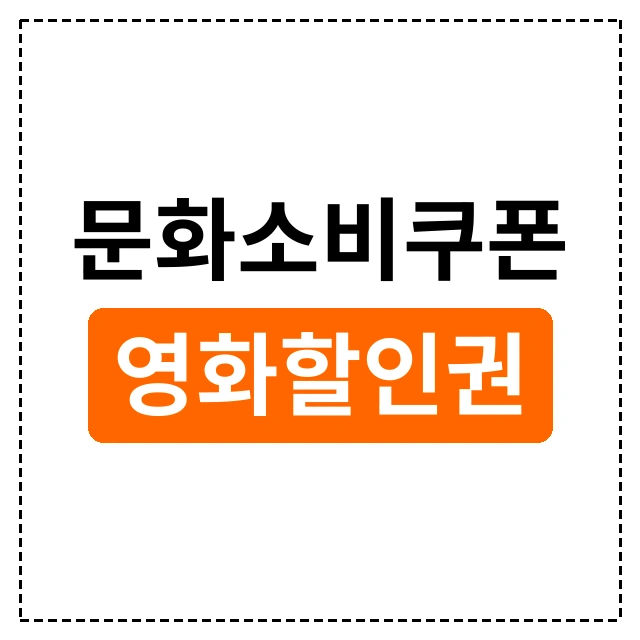 2025 문화소비쿠폰 영화 할인권 정보와 신청방법 안내 이미지