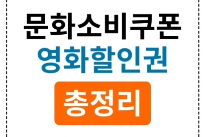 2025 문화소비쿠폰 총정리: 영화 6천원 할인권부터 지원금 혜택까지